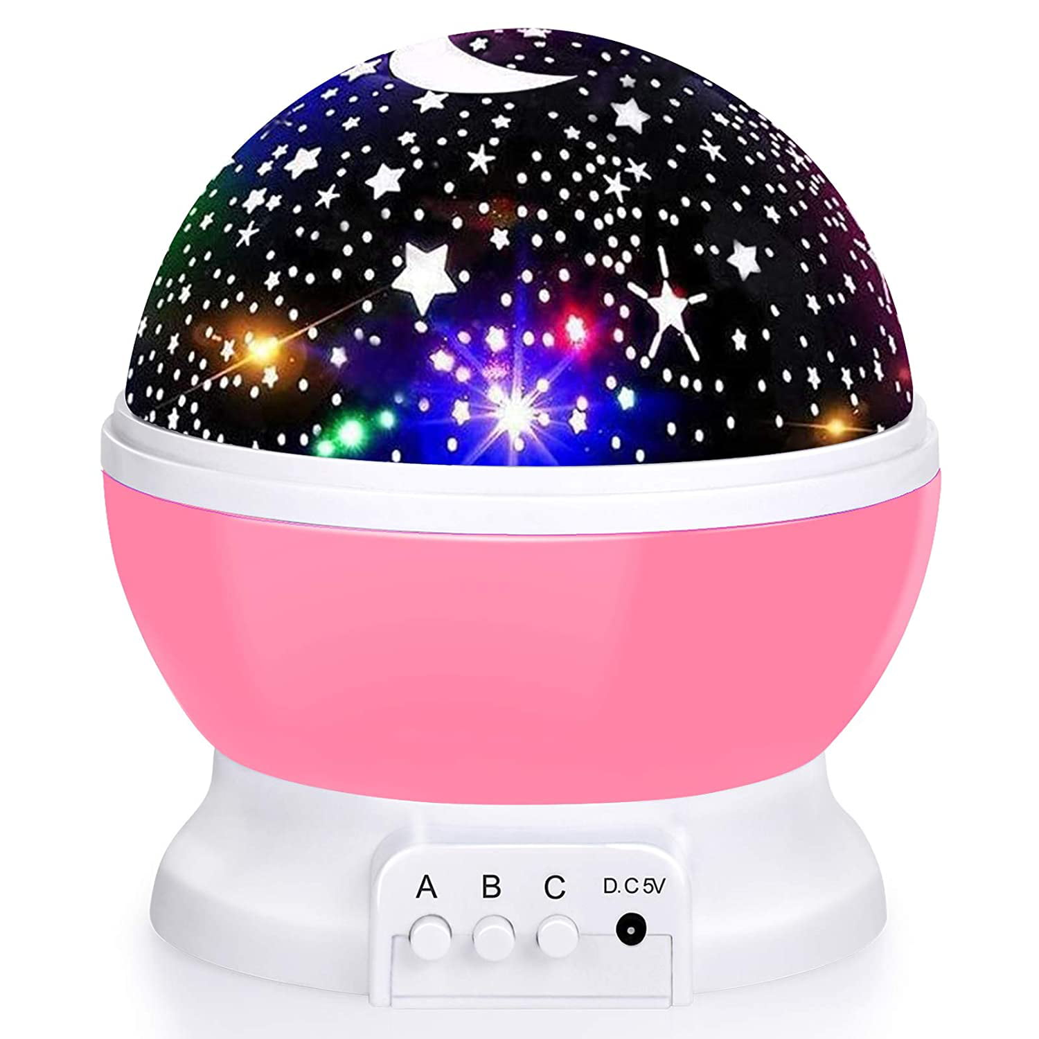 Night Light Projector Kids Star Night Light Ocean Projection Lights 8 Colors Changing Lamp 360° Rotating Warm Sleeping Light for Kids Boys Girls Children Baby Bedroom Decoration Birthday Party 
