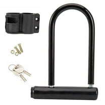Bike U-Lock Heavy Duty Bicycle Locks Anti Theft Bicycle Secure Locks with Keys and Mounting Bracket for Electric Scooter Mountain Bikes Road Bicycles Doors