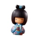 thumbnail image 1 of Muñeca Kokeshi Kimono Niñas Escultura Tradicional Hermoso Color Miniatura Asiática Azul, 1 of 5