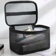 thumbnail image 3 of Clear Travel Toiletry Bag Multifunctional Hair Brush Bag Organiser for Lipsticks Eyeshdow, 3 of 5