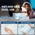 thumbnail image 6 of Winner Face Towels, 100% USA Cotton Facial Towel , Makeup Remover Wipes, Dry/Wet Use, Face Towelettes Disposable, Unscented Cotton Tissues for Sensitive Skin, Facial Cleansing, Nursing, , 7.87" x 7.8, 6 of 10