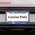 thumbnail image 5 of 1Pack License Plate Frames with Blue Sea and Sailboat Pattern Includes Screws & Caps Full Accessories Included Size 6.3x12.2inch(16x31cm), 5 of 8
