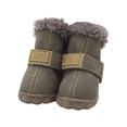 thumbnail image 2 of Billuyoard 4pcs zapatos para mascotas botas de nieve impermeables cuero de la PU calzado de invierno para mascotas Ropa para mascotas gris tipo 5 Billuyoard PT000057-30B, 2 of 6