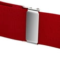 thumbnail image 4 of Buyless Fashion 2 Pack Suspenders for Men - 48" Elastic Adjustable Straps 1 1/4" - X Shape - 5134-2-Red, 4 of 7
