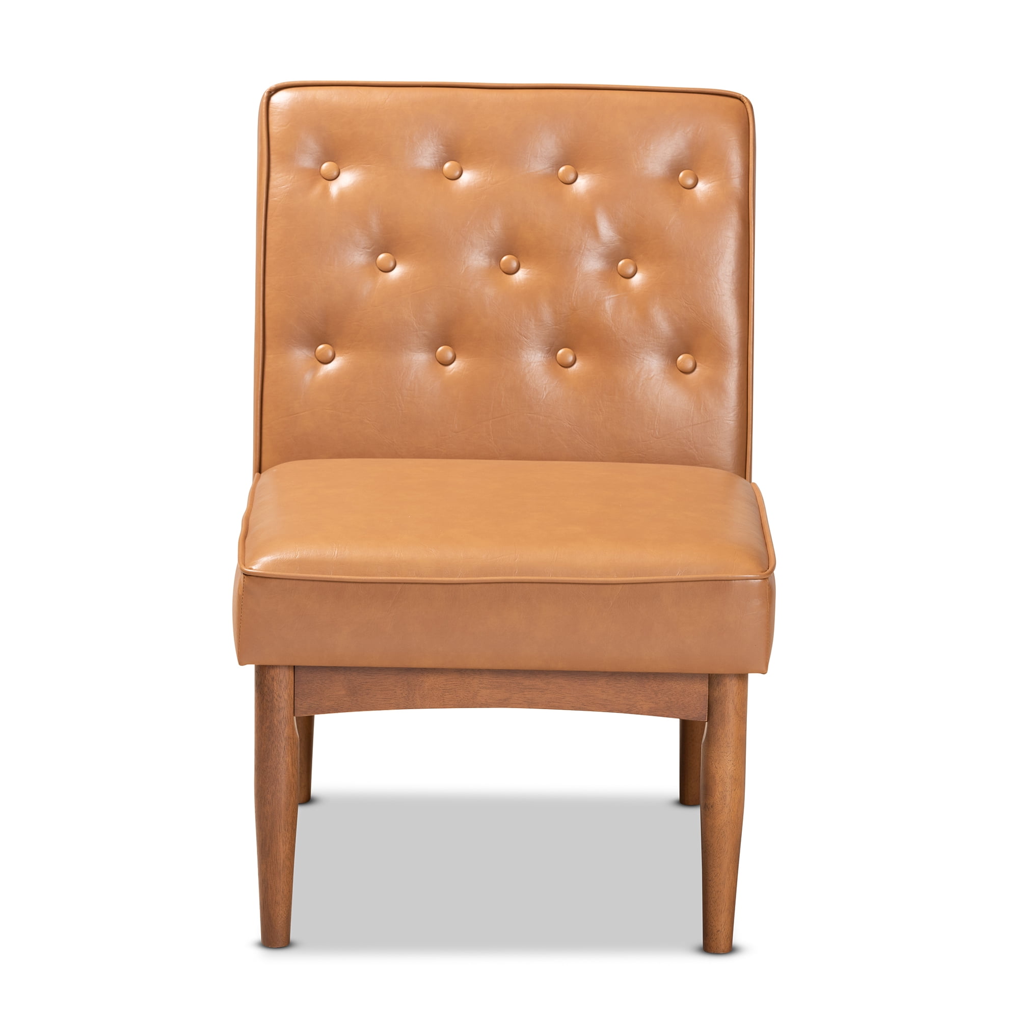 Baxton Studio Riordan Dining Chair, Tan