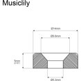 thumbnail image 2 of Electric Guitar B Neck Joint Bushings & Bolts,Chrome (4 Pieces), 2 of 5
