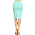thumbnail image 3 of Women's Casual Solid Color Office Wear Pencil Skirt, 3 of 4