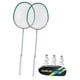 thumbnail image 4 of Juego de 2 raquetas de bádminton, resistentes y ligeras, para 2 jugadores Verde, 4 of 9