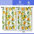 thumbnail image 3 of Orange Leaves Fruit Kitchen Curtains - Nature Cafe Farmhouse Small Short Tier Window Curtains for Bathroom Living Dining Room Decor Rod Pocket Window Drapes 36 Inch Length Set 28"x36", 3 of 5