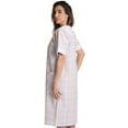 thumbnail image 2 of Dreamcrest Short Sleeve Zipper Front Duster 8513-2-1X (Plaid 1 - Multi, 1X), 2 of 3