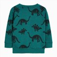 thumbnail image 5 of TOWED22 Toddler Boys Sweatshirt Dinosaur Graphic Cotton Lightweight Kids Winter Warm Sweater Crewneck Pullover Tops(Navy,4-5 Y), 5 of 6