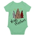 thumbnail image 3 of Gelikeya Christmas Baby Boy Girl Outfit Long Sleeve Pajamas Baby Sleepers Toddler PJs Outfit Jumpsuit Bodysuits (A01 Green, 6-9 Months), 3 of 4