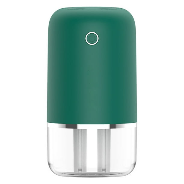 Humidificador pequeño, minihumidificador portátil de 500 ml, humidificadores personales de doble chorro de vapor frío, puertos de vapor doble, apagado automático, humidificador de escritorio para