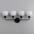 thumbnail image 5 of Coraline 4 - Light Black Modern / Transitional Incandescent Glass And Steel Wall Sconce, 5 of 5