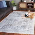 thumbnail image 5 of SAFAVIEH Arizona Carson Distressed Polyester Machine Washable Area Rug, Beige/Charcoal, 5' x 8', 5 of 13
