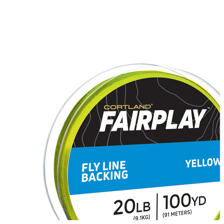 Cortland Fairplay Fly Line Reel Backing, Yellow, 20 lb., 100 yd, 146839