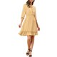 thumbnail image 5 of INSPIRE CHIC Vestido A-Line de Chifón con Mangas 3/4 y Volantes en el Dobladillo L Khaki, 5 of 8