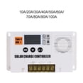 thumbnail image 2 of Controlador de carga solar PWM Sidaley 12V 24V 10A 100A con USB, 2 of 6