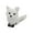 White, variant on MOMOJIA Handcrafted Realistic Cuddly Foxes Shaped Ornament Materials DecorativeAn1ma1Figurine Pendant Party Decorations