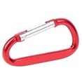 thumbnail image 3 of Aluminium D Forme Mousqueton Buck Ressort Snap Porte-Clés Clip Crochet (10pcs Rouge), 3 of 12