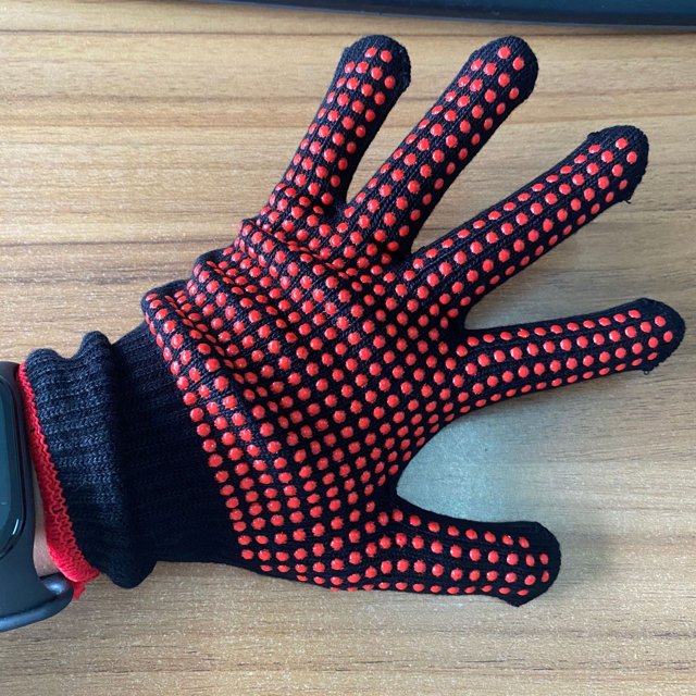 Guantes para el cuidado del cabello resistentes a altas temperaturas, guantes de silicona con cuentas de PVC, guantes antiaislamiento con calefacción recta y rizador