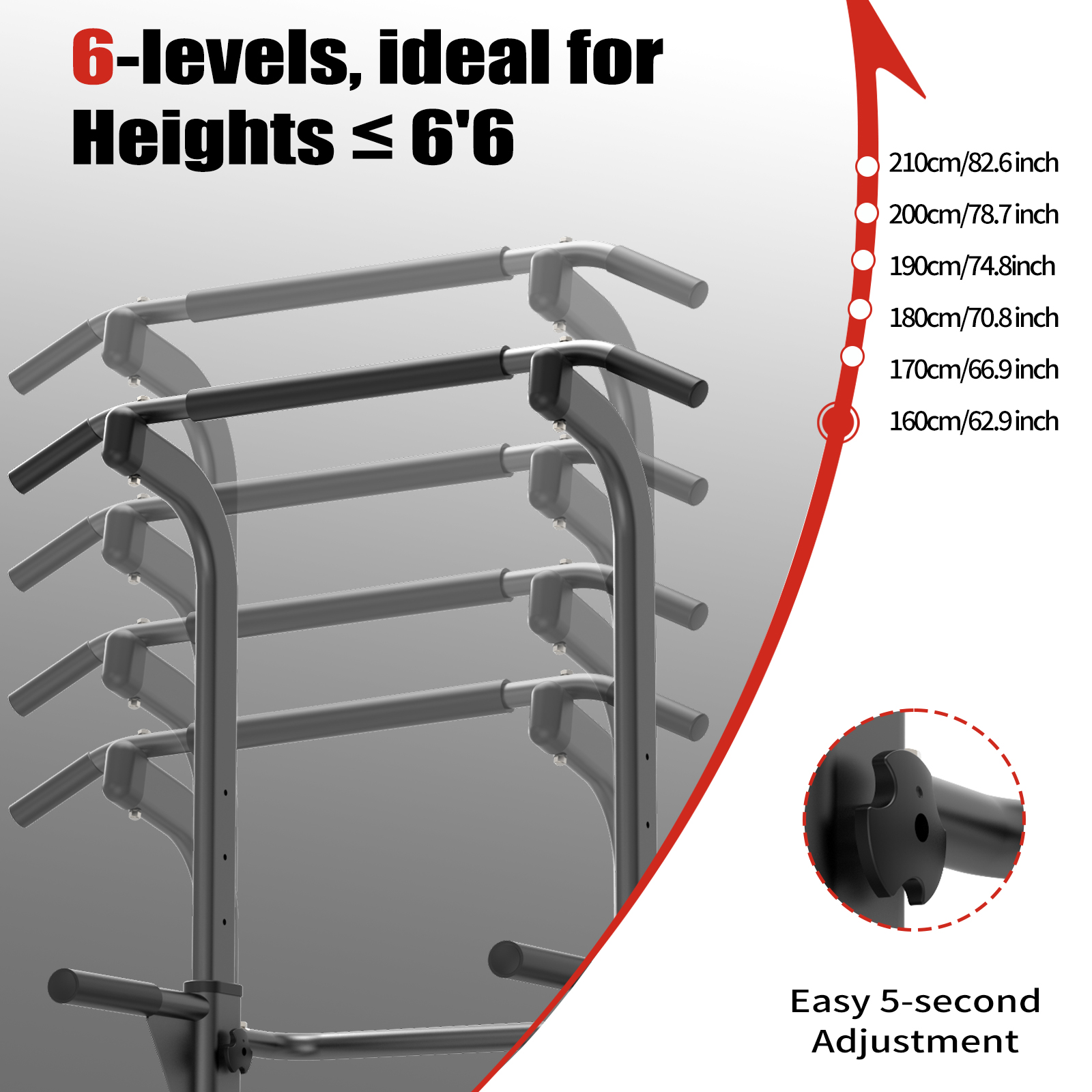 K KiNGKANG Power Tower Dip Station Free-Standing Workout Station Chin-Ups Push-Ups 330LBS 1 Pack