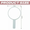 thumbnail image 2 of RAGUPEL Hand Mirrors with Handle,Compact Round Mirror 6.7"*3.9"*0.4" Hand Held Mirrors with Handle,Aluminum-Coated Mirror Hand Mirrors with Handle,Green, 2 of 6
