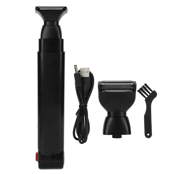 ATTOE Electric Back Hair Shaver Trimmer USB Folding DoubleSided Body Hair Removal Tool-1223