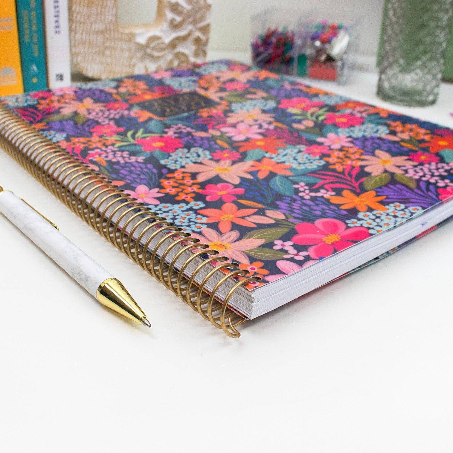 bloom daily planners 2026-2027 Academic Planner, 13 Month Monthly & Weekly, 8.5" x 11" Soft Cover, Stickers Included, Floral Fiesta