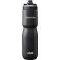 thumbnail image 1 of CamelBak Podium Steel Botella de agua aislada para bicicleta de acero inoxidable - para ciclismo, fitness y deportes - Se adapta a la mayoría de jaulas para bicicletas, 22 oz - Negro, 1 of 5