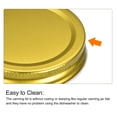 thumbnail image 5 of Uxcell Mason Jar Lids, Tinplate Canning Lids Wide Mouth Leak Proof Fits Storage Jars,, Gold 70 mm, 5 of 6