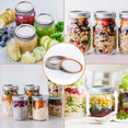 thumbnail image 5 of Canning Lids and Rings Wide Mouth -Ricihene  12PACK /24PCS  Large Mouth Mason Jar Lids with Rings Silicone Seals for Ball or Kerr Jars(24pcs/12pack), 5 of 7