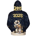 thumbnail image 2 of Happy New Year Brittany Spaniel Welcome 2025 Balloon Firework Party All Over Print 3D Hoodie Unisex Merch Hoodies Brittany Dog Lover Gifts Idea - 01014, 2 of 6