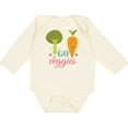 thumbnail image 3 of Inktastic Vegan Go Veggies Vegetarian Boys or Girls Long Sleeve Baby Bodysuit, 3 of 5