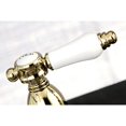 thumbnail image 3 of Kingston Brass KB1792BPLLS 8 x 16 in. Widespread Kitchen Faucet Less Sprayer, Polished Brass, 3 of 4