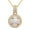 Yellow Gold, variant on 18K Plated White Gold Necklace for Women, Womens Jewelry with Simulated Crystals for Birthday Gifts Wife