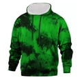 thumbnail image 4 of Men's Modern Tie Dye Hoodie Sweatshirt Long Sleeve Crewneck Relaxed Fit Unique Casual Pullover, 4 of 4