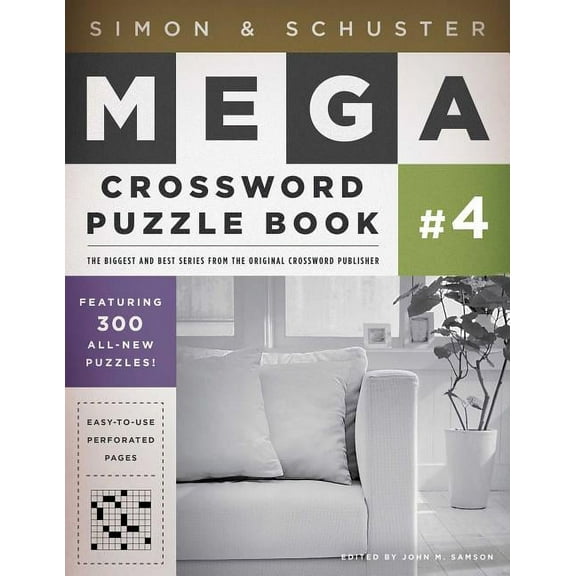 S&s Mega Crossword Puzzles Simon & Schuster Mega Crossword Puzzle Book #4, Book 4, (Paperback)
