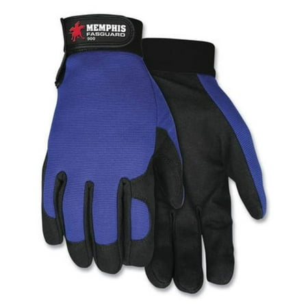 

Clarino Synthetic Leather Palm Mechanics Gloves Blue & Black - Medium