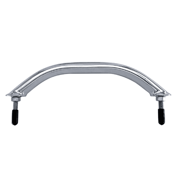ISURE MARINE Boat 316 Stainless Steel 8'' Boat Polished Grab Handle Oval Tube Grab Bar Handrail for Marine Yacht RV
