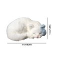 thumbnail image 3 of Realistic Sleeping Animal Model Decor, Plush Artificial Fur Home Stall Ornament, Safe Educational Toy for Kids, Bedroom Shelf Car Desk Decoration Collectible, 3 of 6
