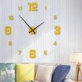 thumbnail image 4 of Large Wall Clock DIY Sticker, Modern Home Decor, Customizable Timekeeping, Minimalist Design, For Living Room, Office, Special Occasion, Wall Art, Durable Vinyl Stickers, Artistic Wall Accents, 4 of 8
