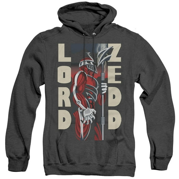 Power Rangers Zedd Deco Adult Heather Hoodie Sweatshirt Black