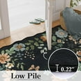 thumbnail image 5 of Floral Runner Rug for Hallways, 2'6''x8' Kitchen Runner Rug Non Slip, Soft Washable Runner Rugs with Rubber Backing Carpet Runners for Hallways Laundry Bedroom Bathroom(Black/Grey), 5 of 14