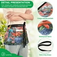 thumbnail image 4 of Yayeee Waist Apron with Pockets for Cooking Waterproof Half Server Aprons, Orange Vibrant Flowers, 4 of 7