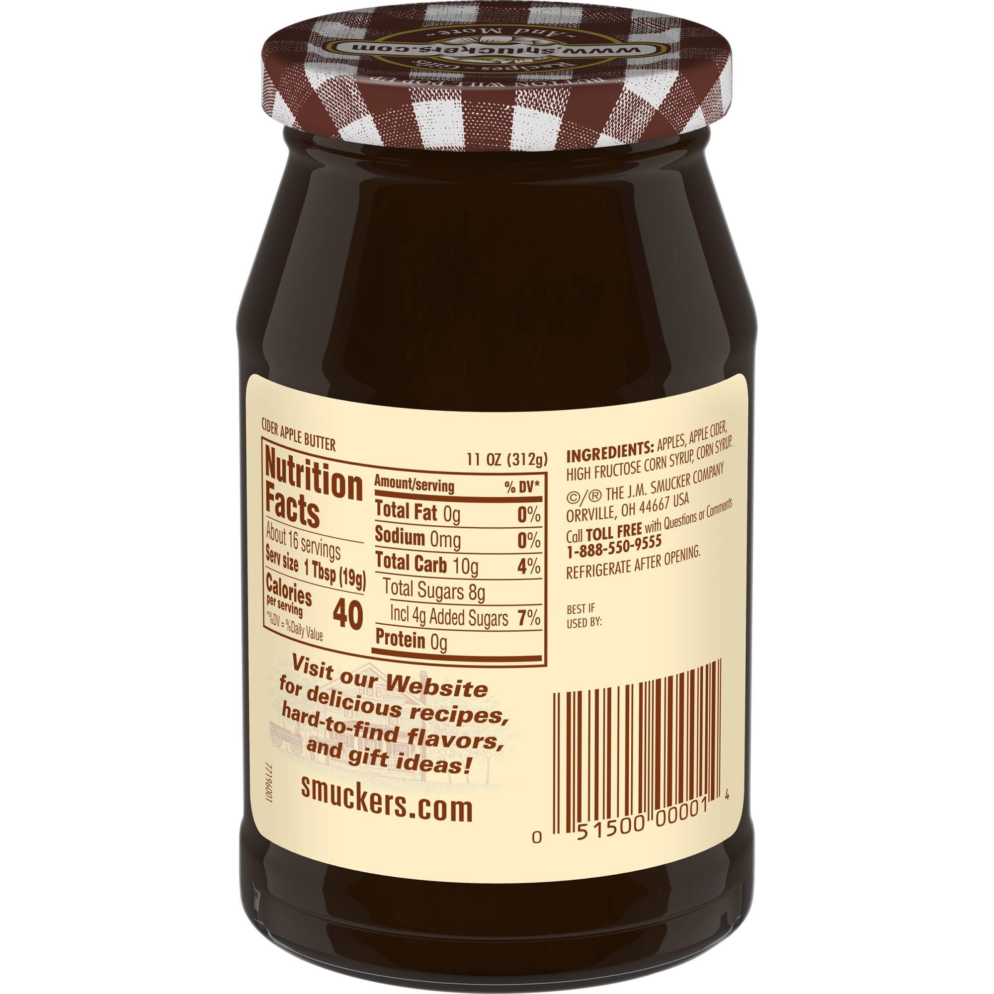 Smucker's Natural Fruit Spread - Cider Apple Butter, 11 Smucker's Natural Fruit Spread - Cider Apple Butter, 11