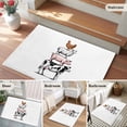 thumbnail image 6 of 2x3 Washable Entryway Rug, Farm Animals Non-Slip Area Rug for Front Door Kitchen Bathroom, Cow Pig Chickens Countryside White Background Indoor Floor Mat for Home Decor, 6 of 9