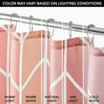 thumbnail image 5 of Modern Shower Curtain with Inverse Herringbone Pattern - Geometric Fabric Shower Curtain, Striped Minimalist Shower Curtain, Herringbone Shower Curtains for Bathroom, 72" x 72", Rose Tan/White, 5 of 6
