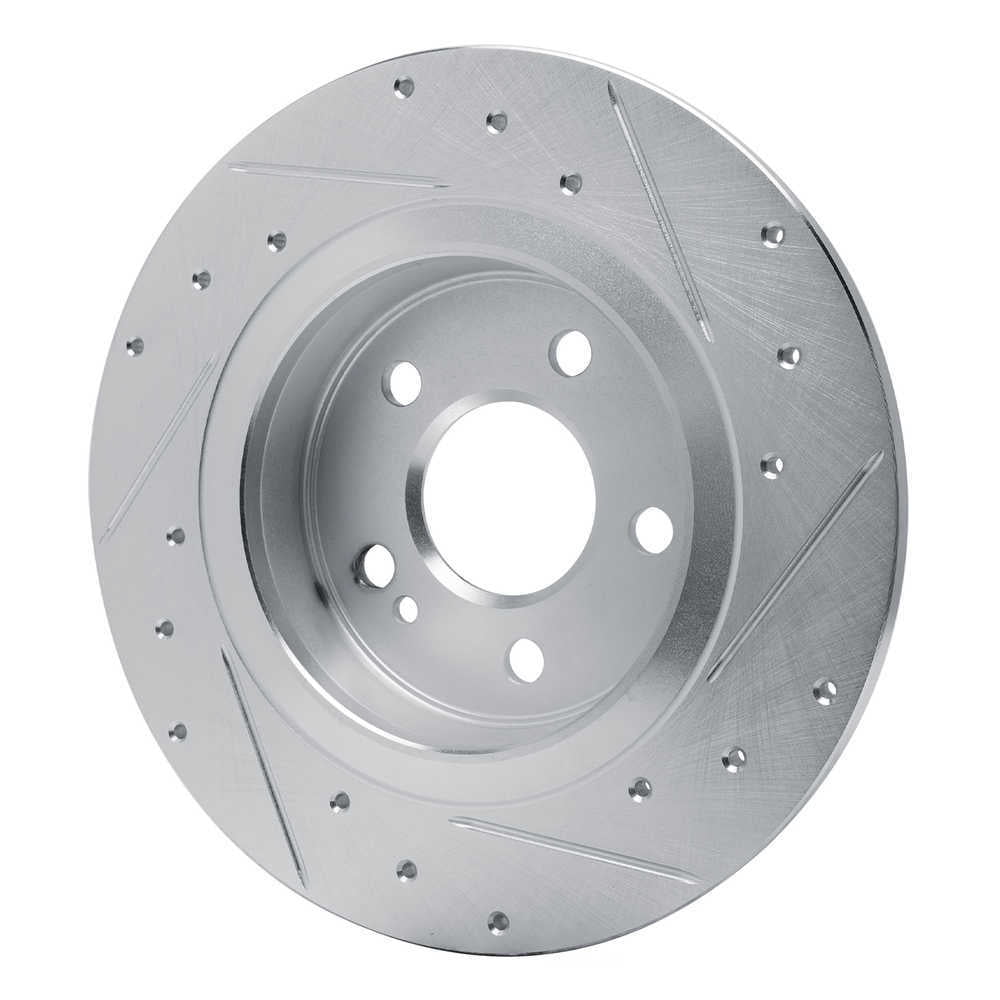 Dynamic Friction Company 631-63184L DFC Brake Rotor - Drilled And Slotted - Silver