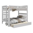 thumbnail image 4 of Bedz King Bunk Beds Full over Full Mission Style with End Ladder and a Full Trundle, Gray, 4 of 9